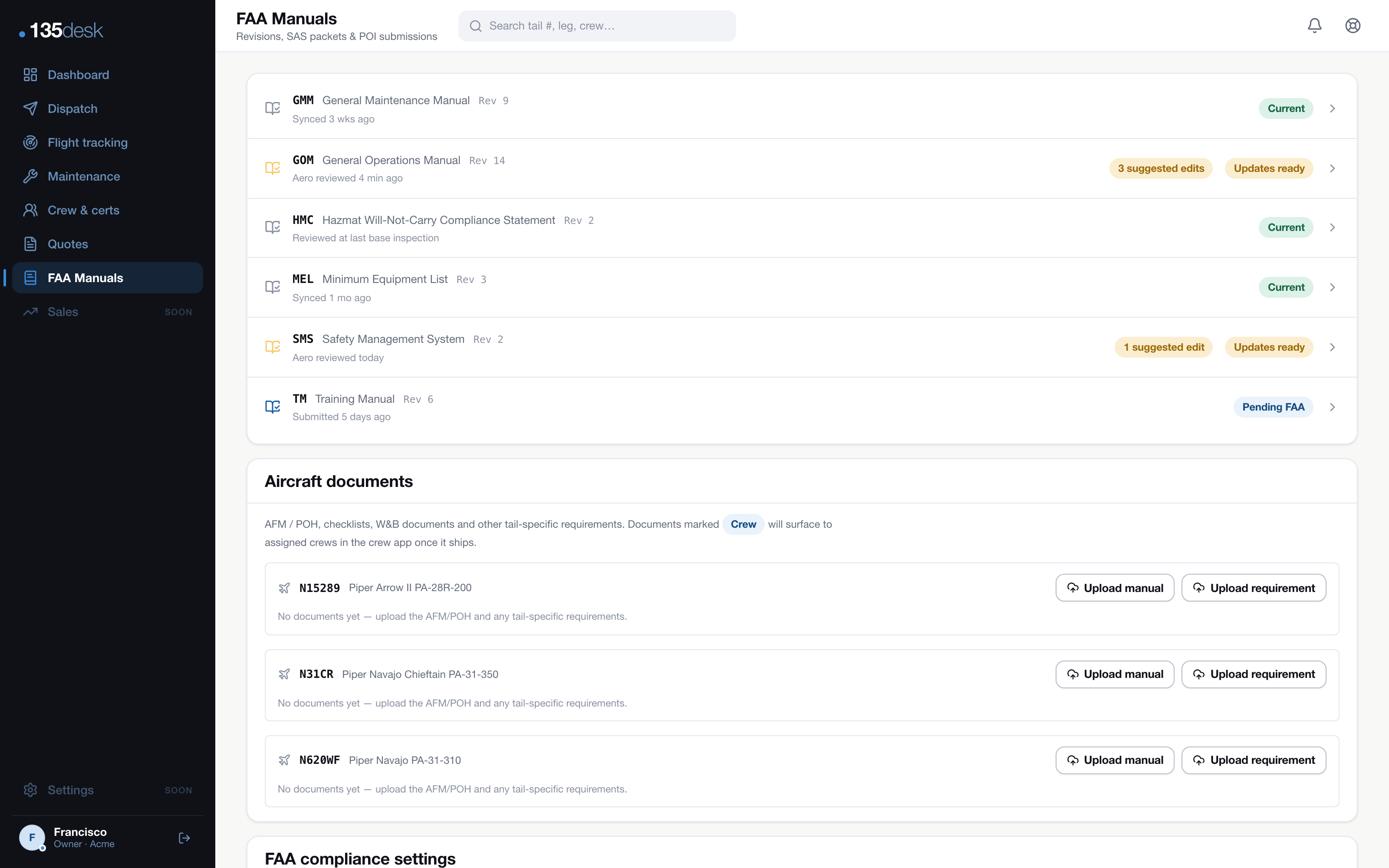 AI FAA Manuals editor